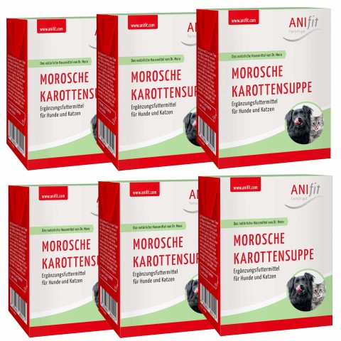 Hund Katze Nahrungsergänzungen Schonkost Hund Schonkost Katze Morosche Karottensuppe 390g 6 Stück -1- Anifit