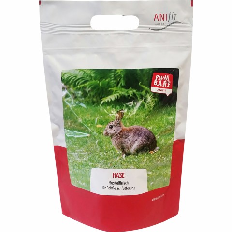 Hund Katze B.A.R.F. Hundefutter Easy Barf Hase 300g 1 Stück -1- Anifit